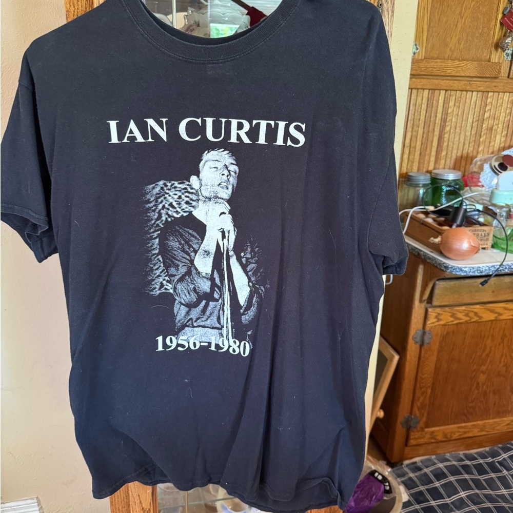 Gildan Black Short Sleeve Tee Ian Curtis Design